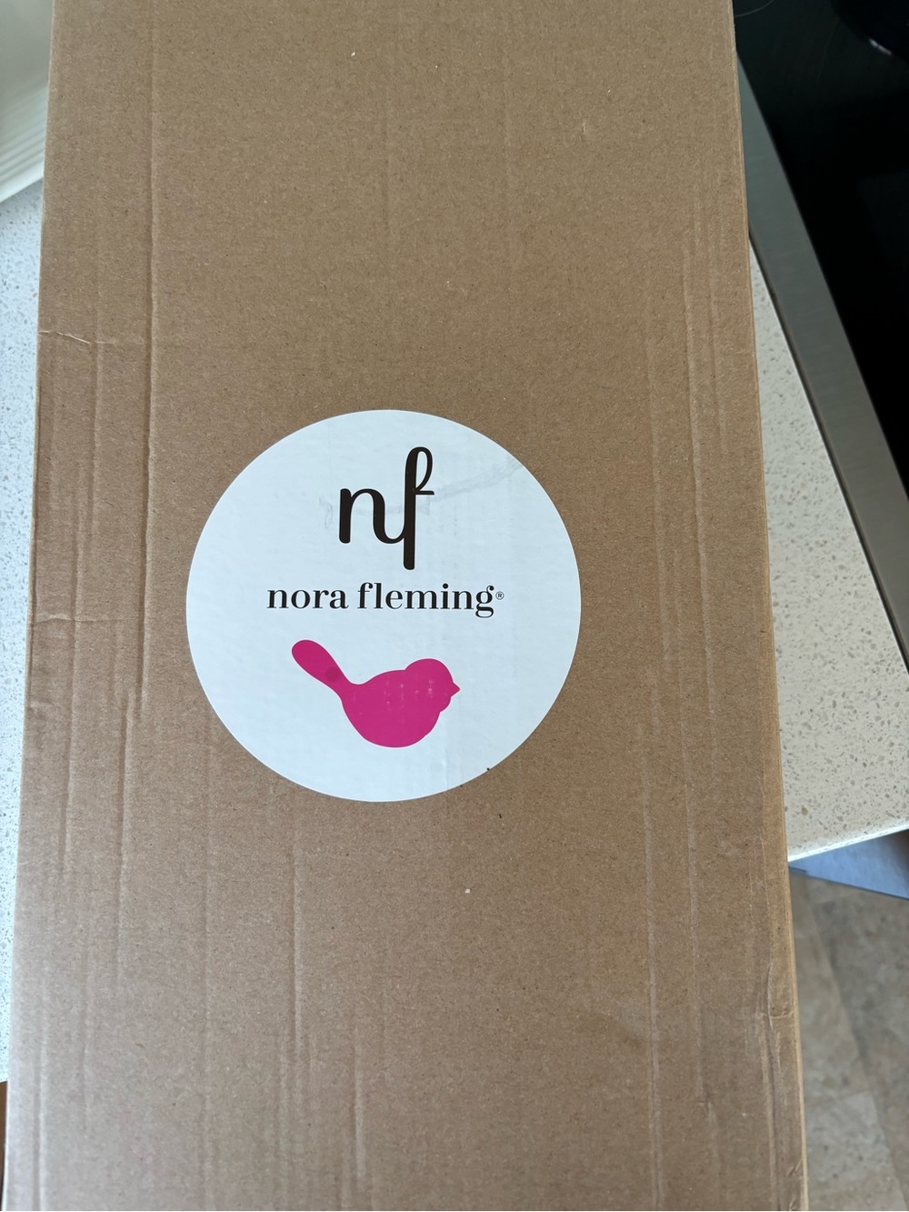 Nora Fleming Pinstripe White Bread Tray - Picture 2 of 8